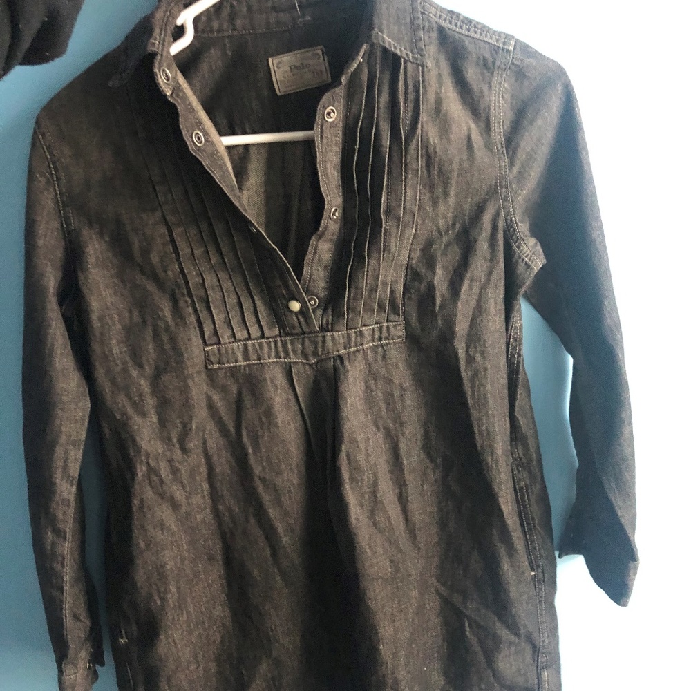 Black POLO Shirt Dress